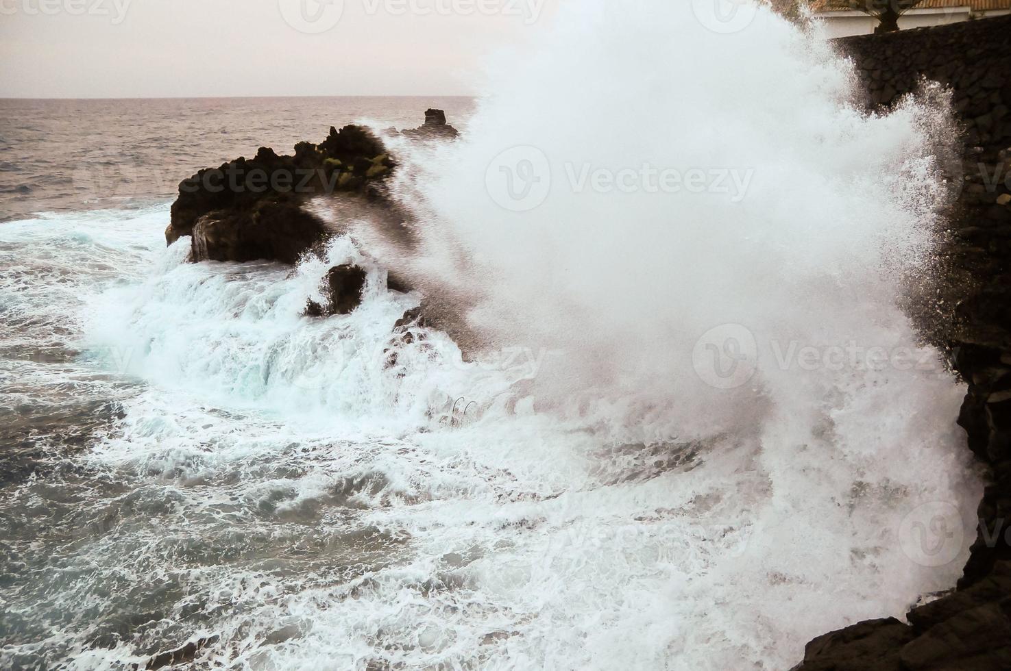 Strong Waves Close-up photo