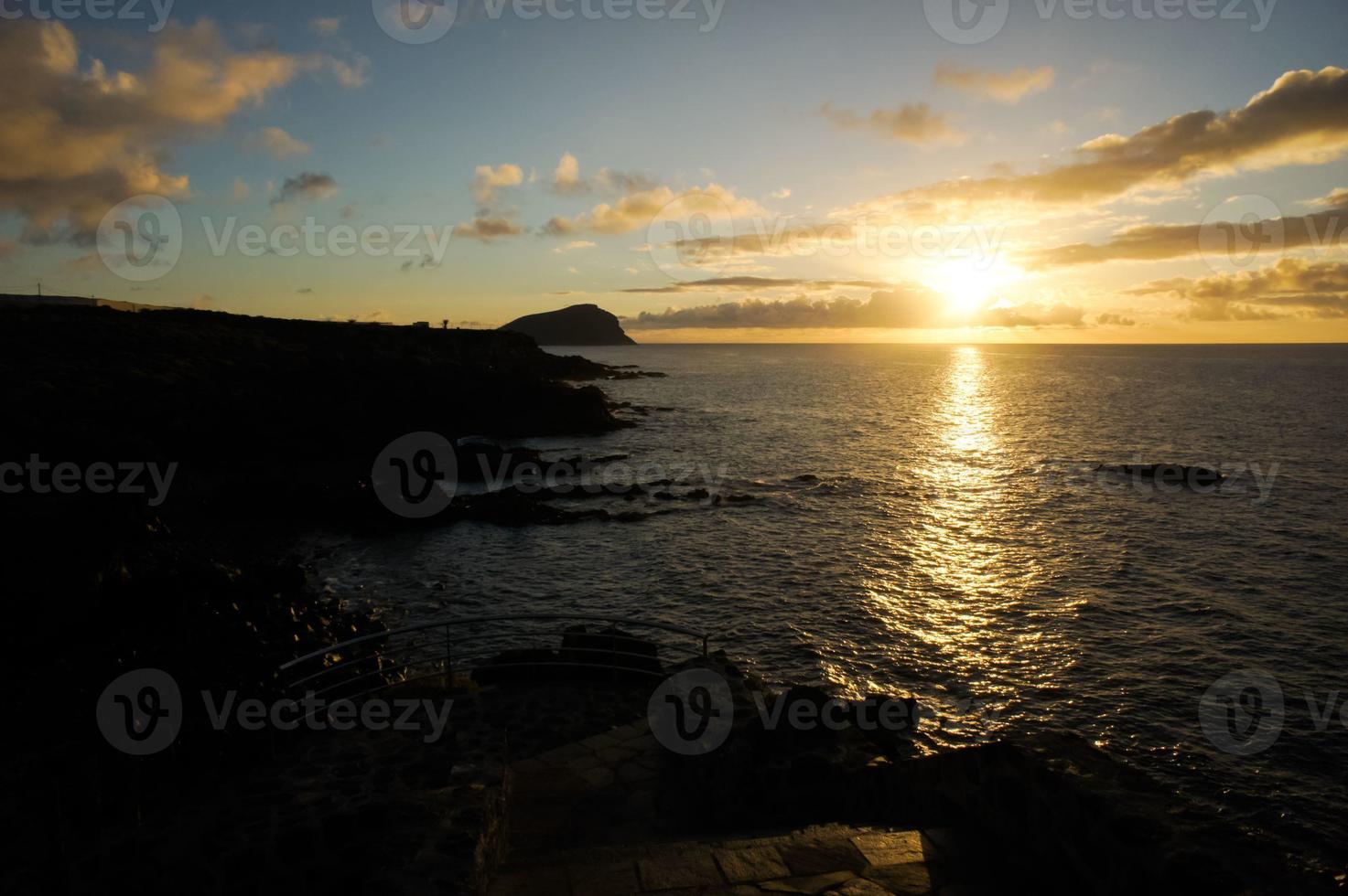 Colourful sky at sunset photo