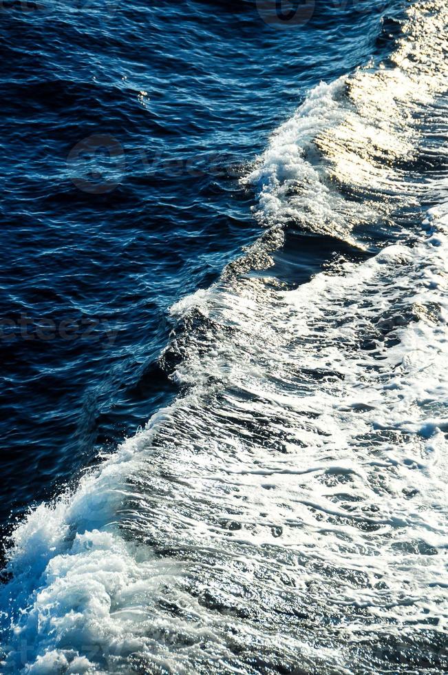 Sea water close-up photo