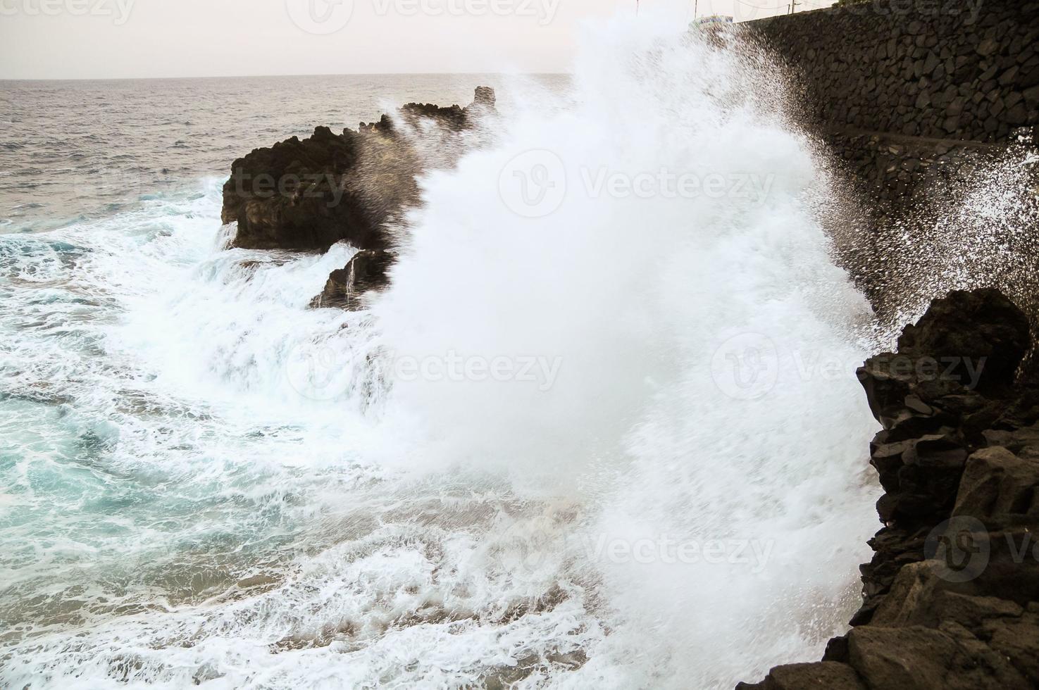 Strong Waves Close-up photo