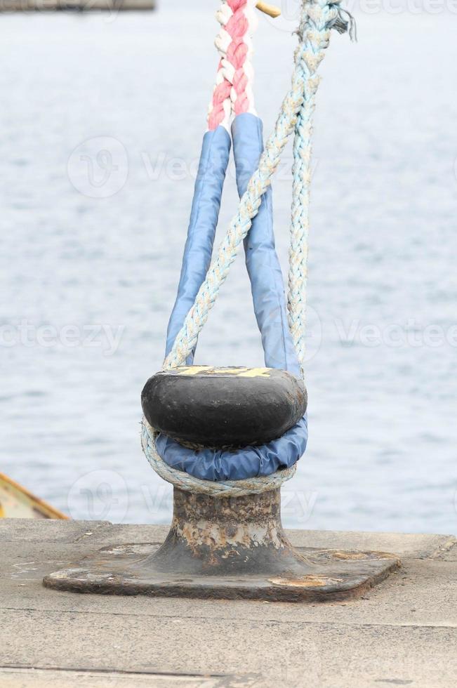 Mooring on a Pier photo