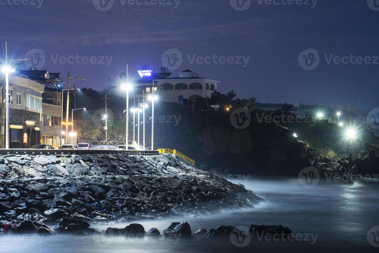 The view of the sea in Jeju Island photo