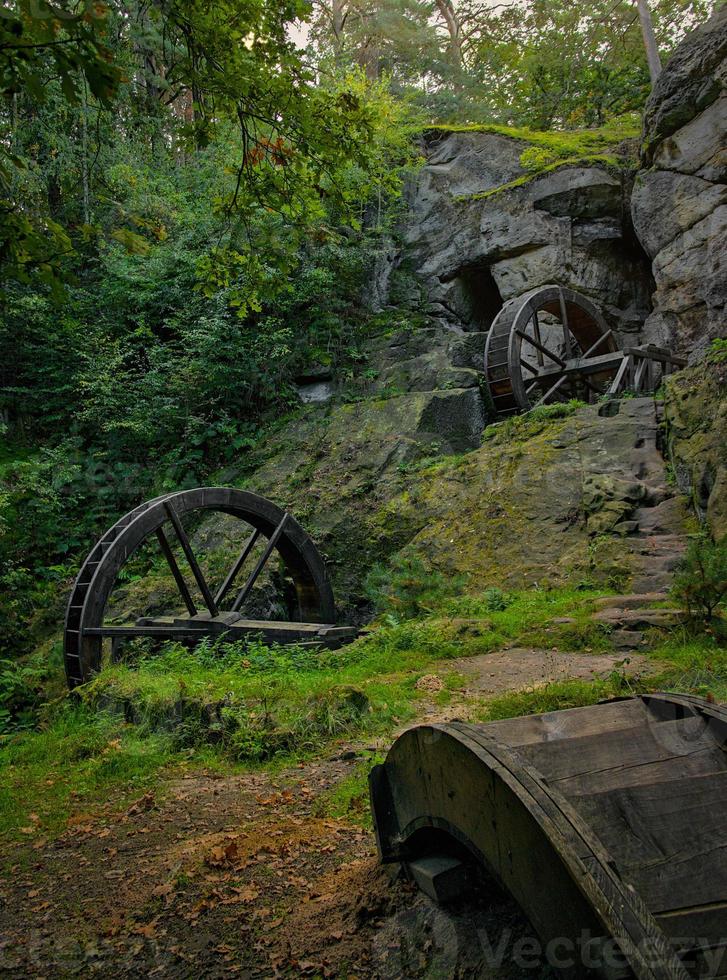 Ruins of a medieval mill photo
