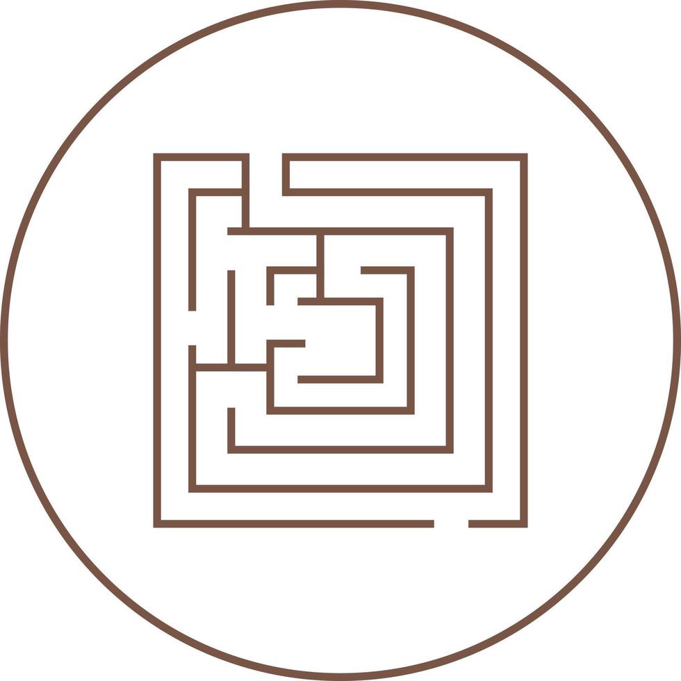 Beautiful Maze vector line icon