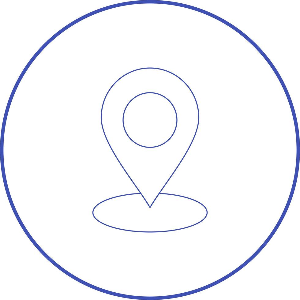 Beautiful marker vector line icon
