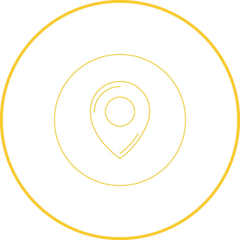 Beautiful marker vector line icon