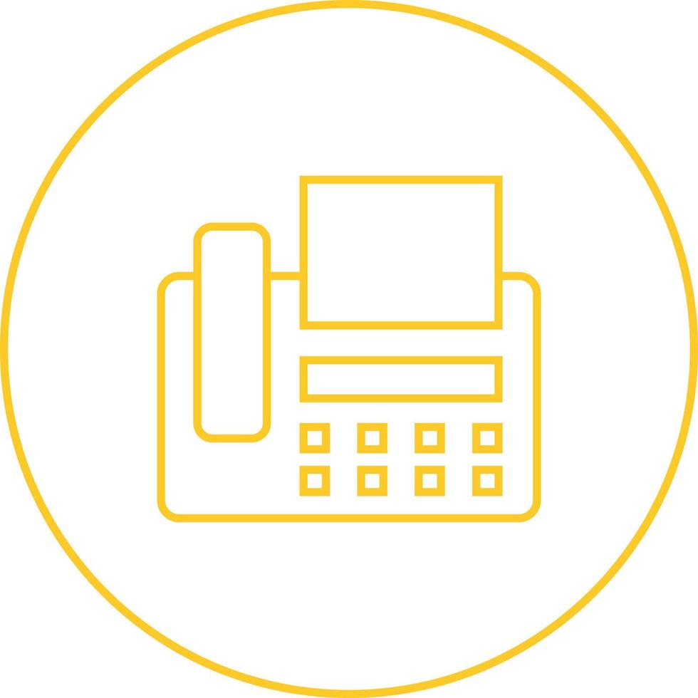 Beautiful Fax machine Vector line icon