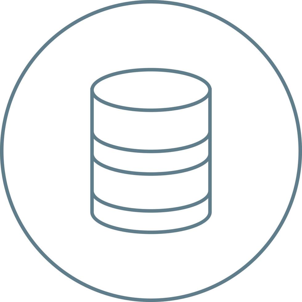Beautiful Database vector line icon