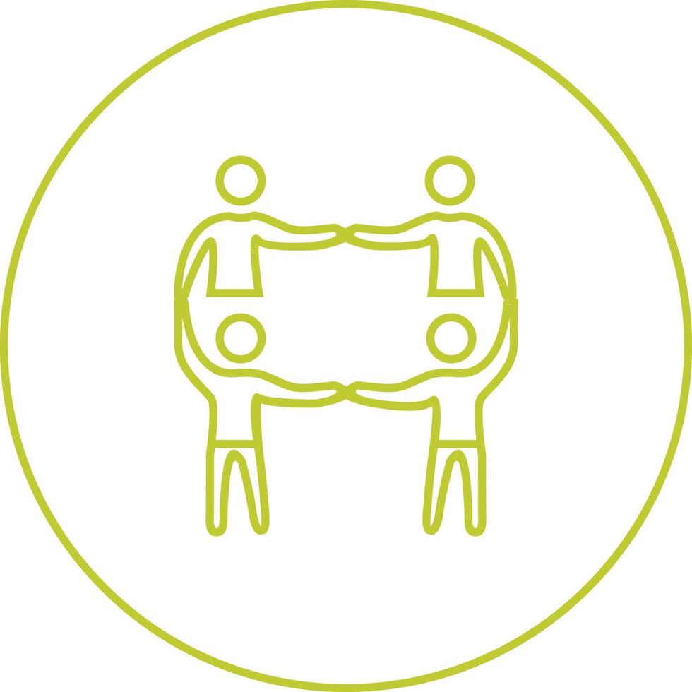 Beautiful Team vector line icon