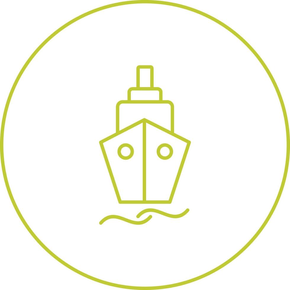 Beautiful Ship Vector line icon