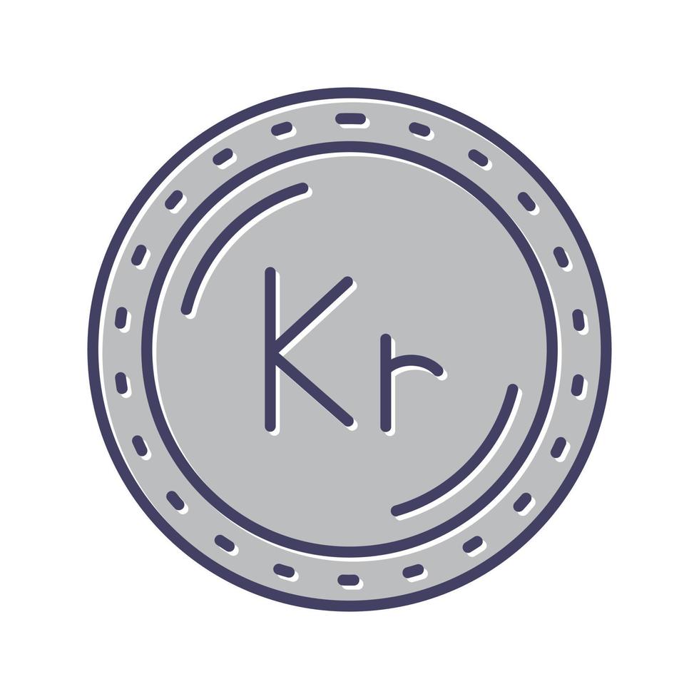 Krone Currency Vector Icon