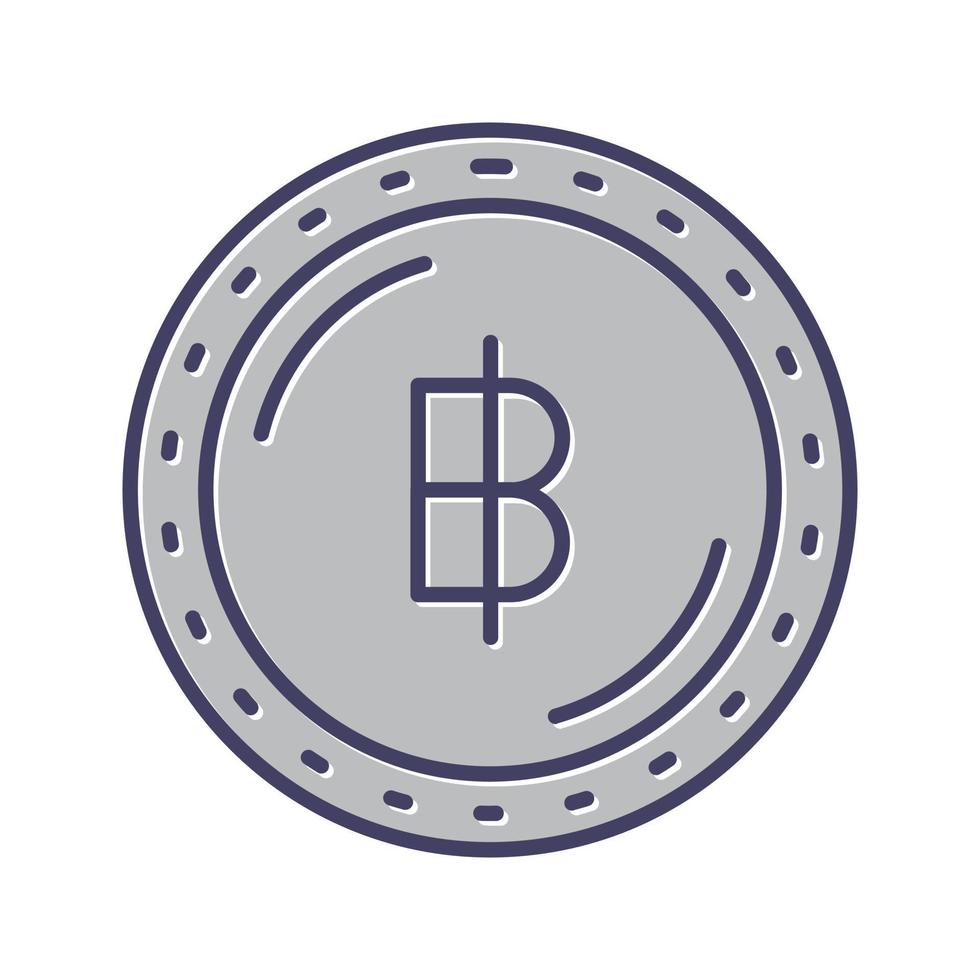 Baht Currency Vector Icon