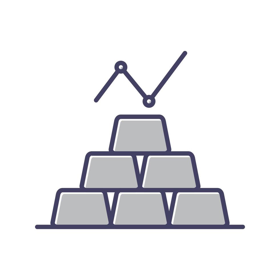Gold Ingots Vector Icon 16736851 Vector Art at Vecteezy