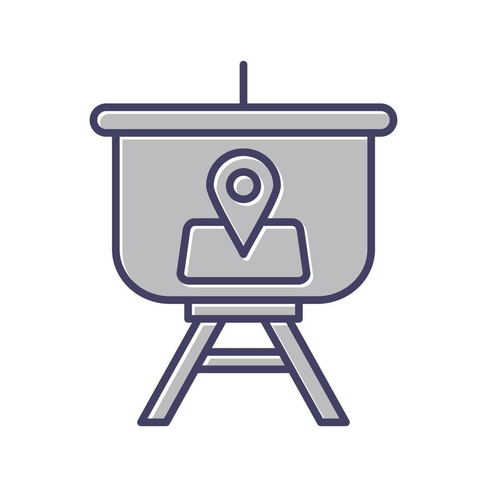 Location Presentation Vector Icon