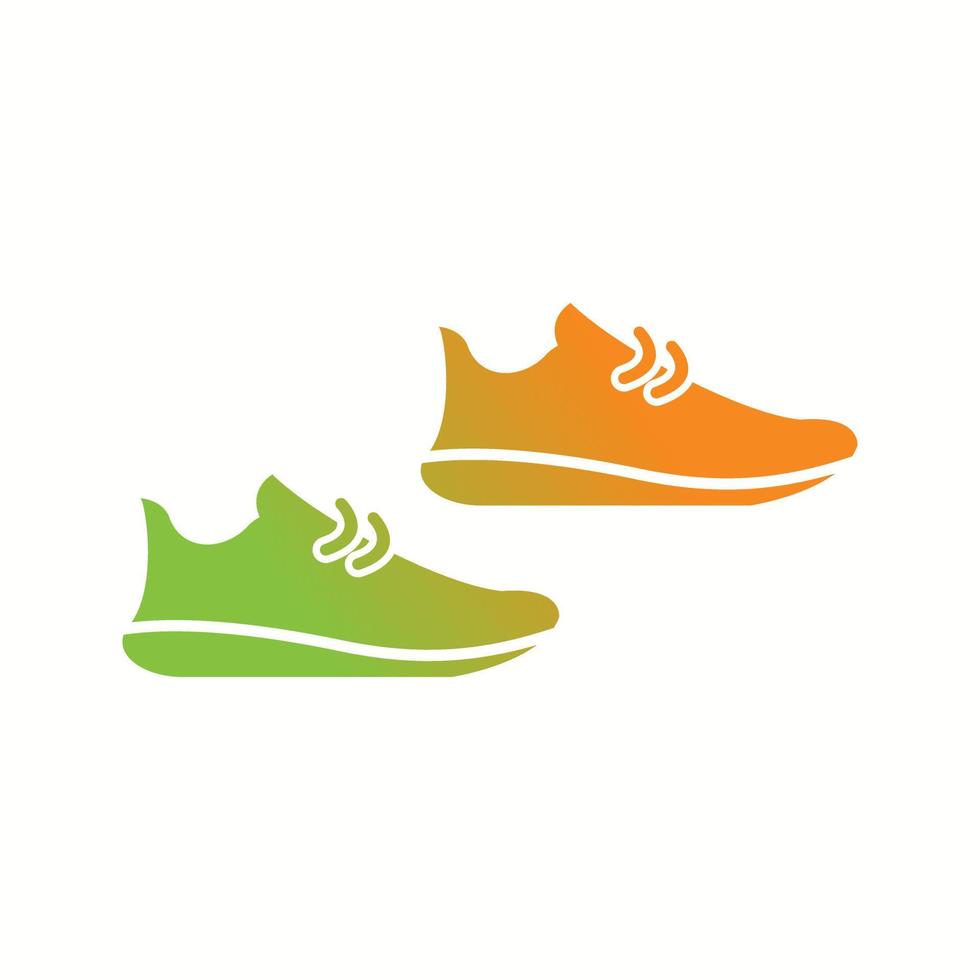 Unique Jogger Shoes Vector Glyph Icon