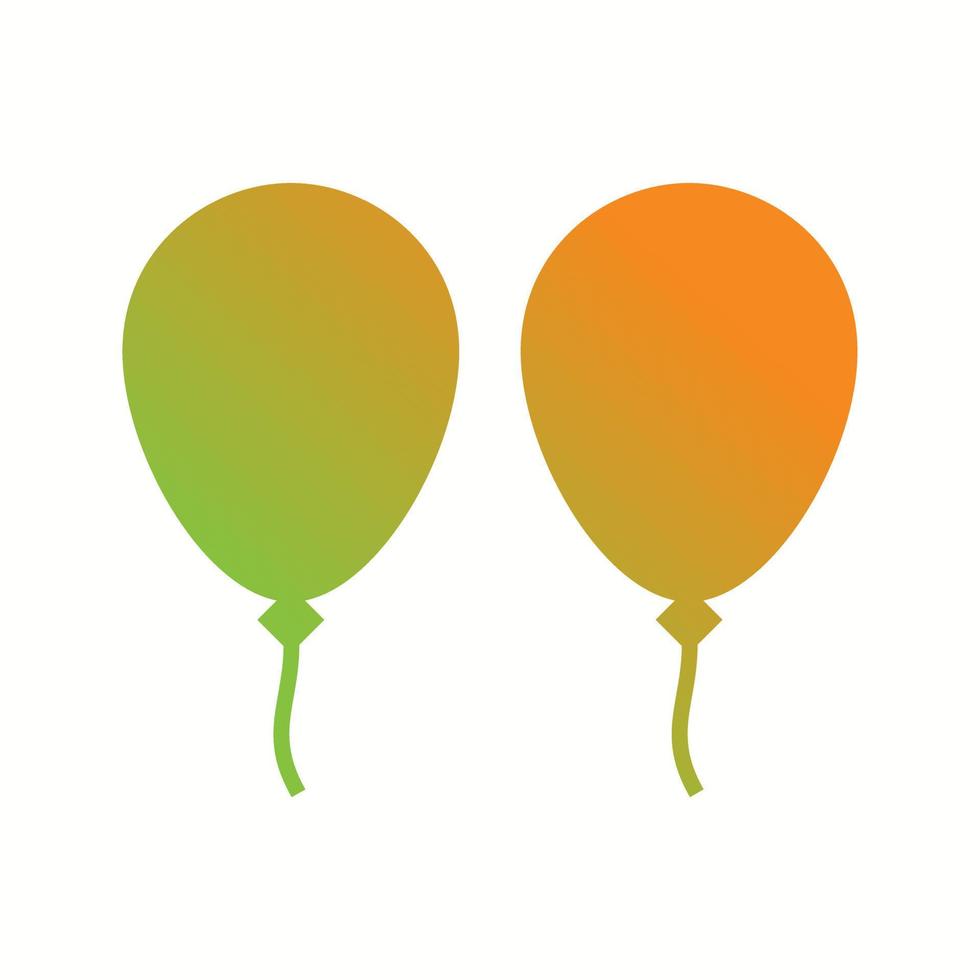 Unique Balloons Vector Glyph Icon