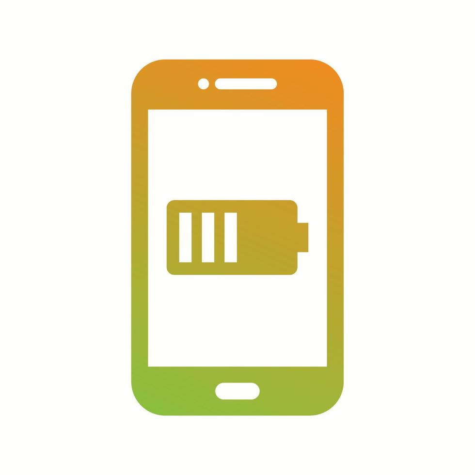 Unique Battery Indicator Vector Glyph Icon