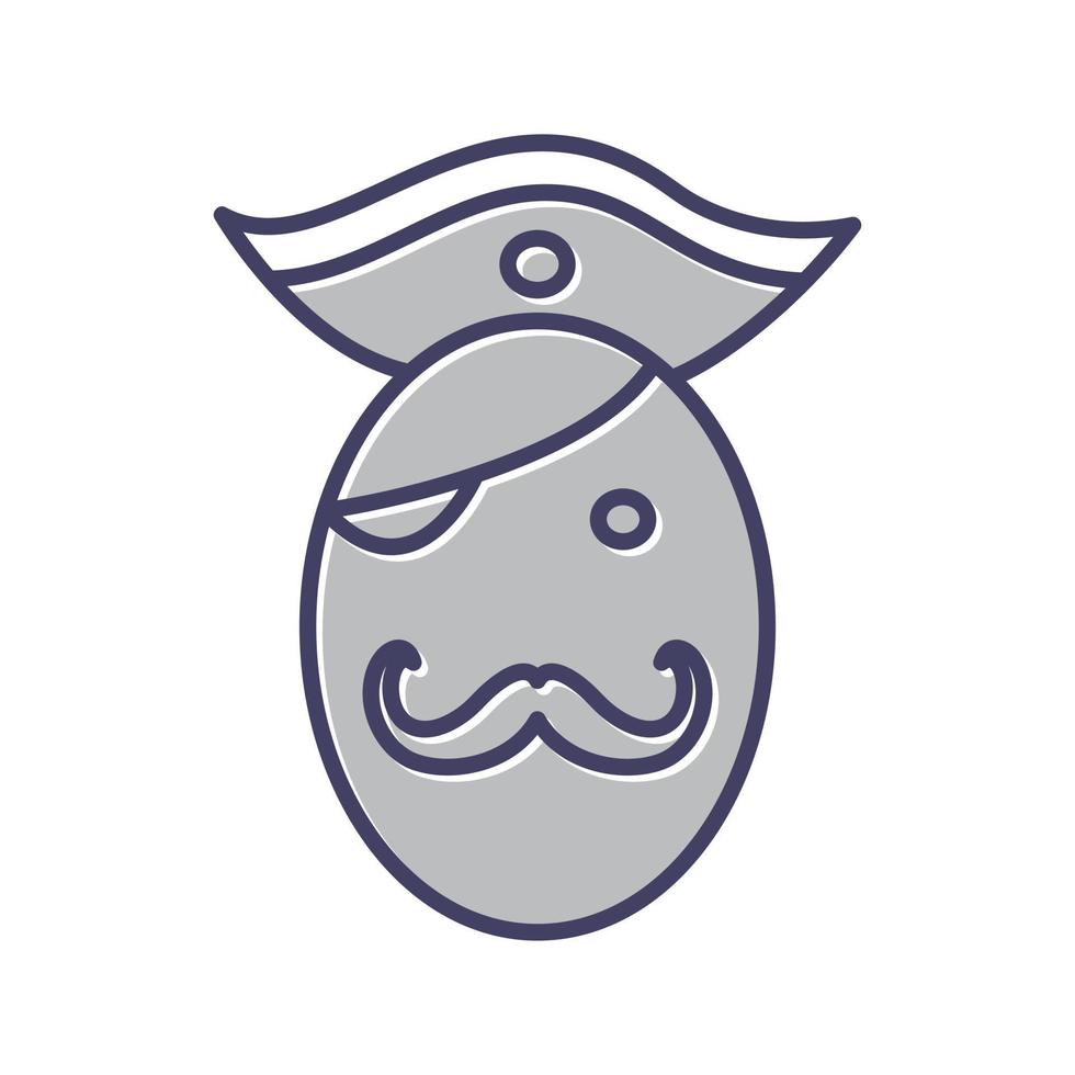 Pirate in Hat Vector Icon