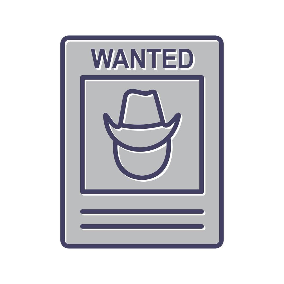 Wanted Poster Vector Icon