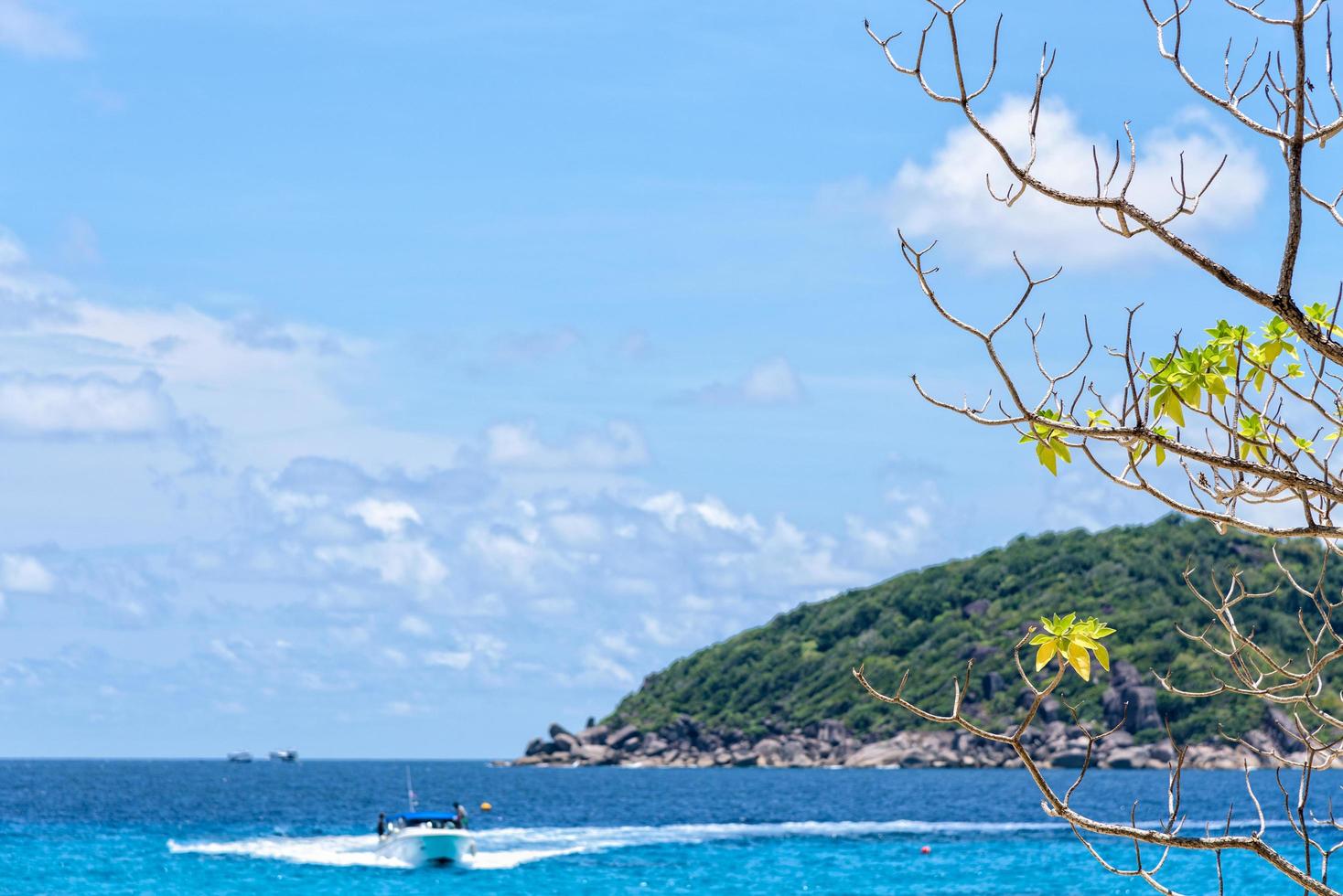 Blue sea at Similan in Thailand photo