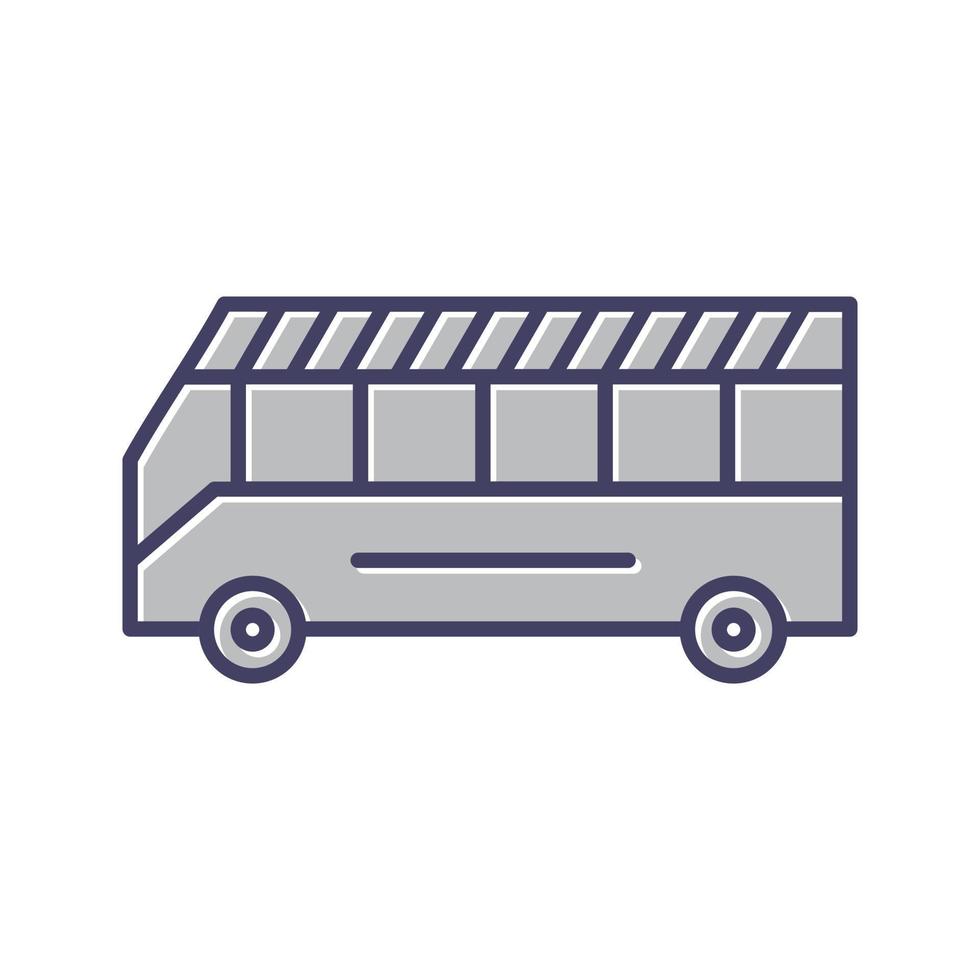 icono de vector de autobús escolar