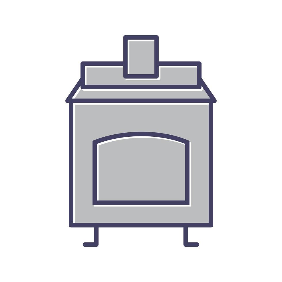 Coal Furnace Vector Icon