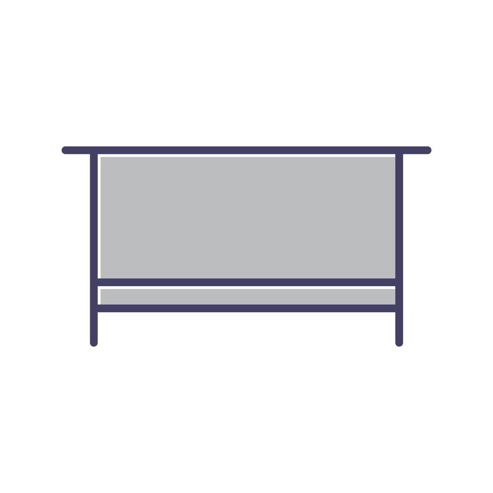 Simple Desk Vector Icon