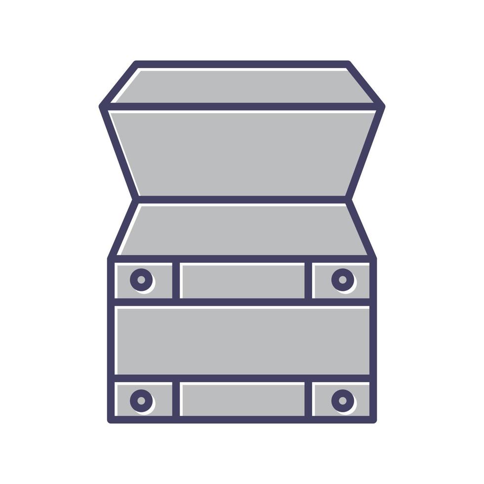 Open Treasure Box Vector Icon