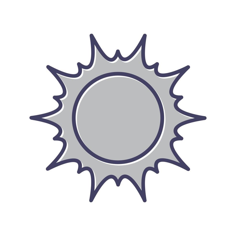 icono de vector de sol