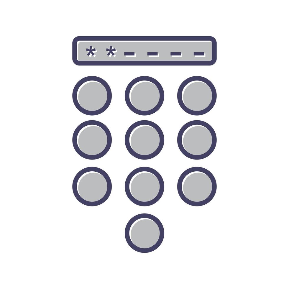 Passcode Lock Vector Icon