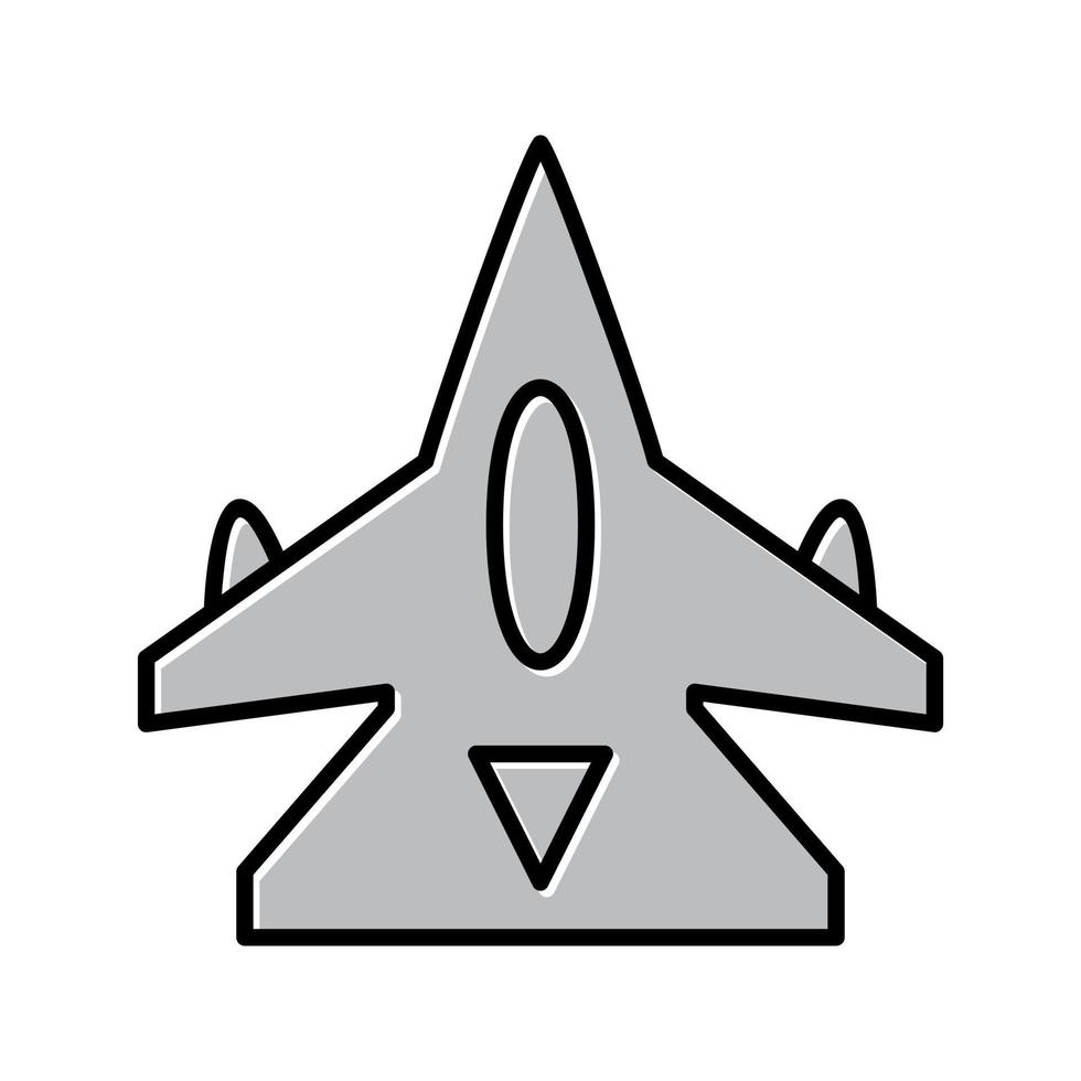 icono de vector de avión de combate