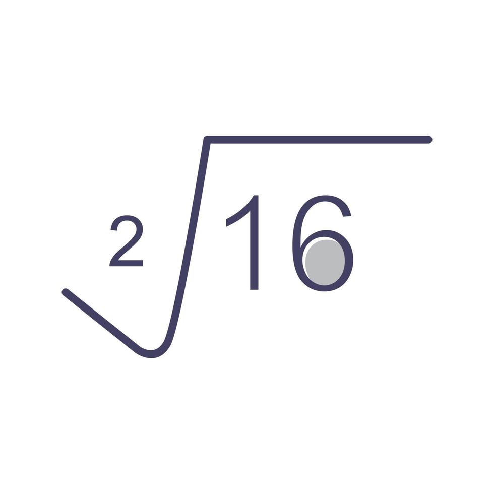 Square Root Vector Icon