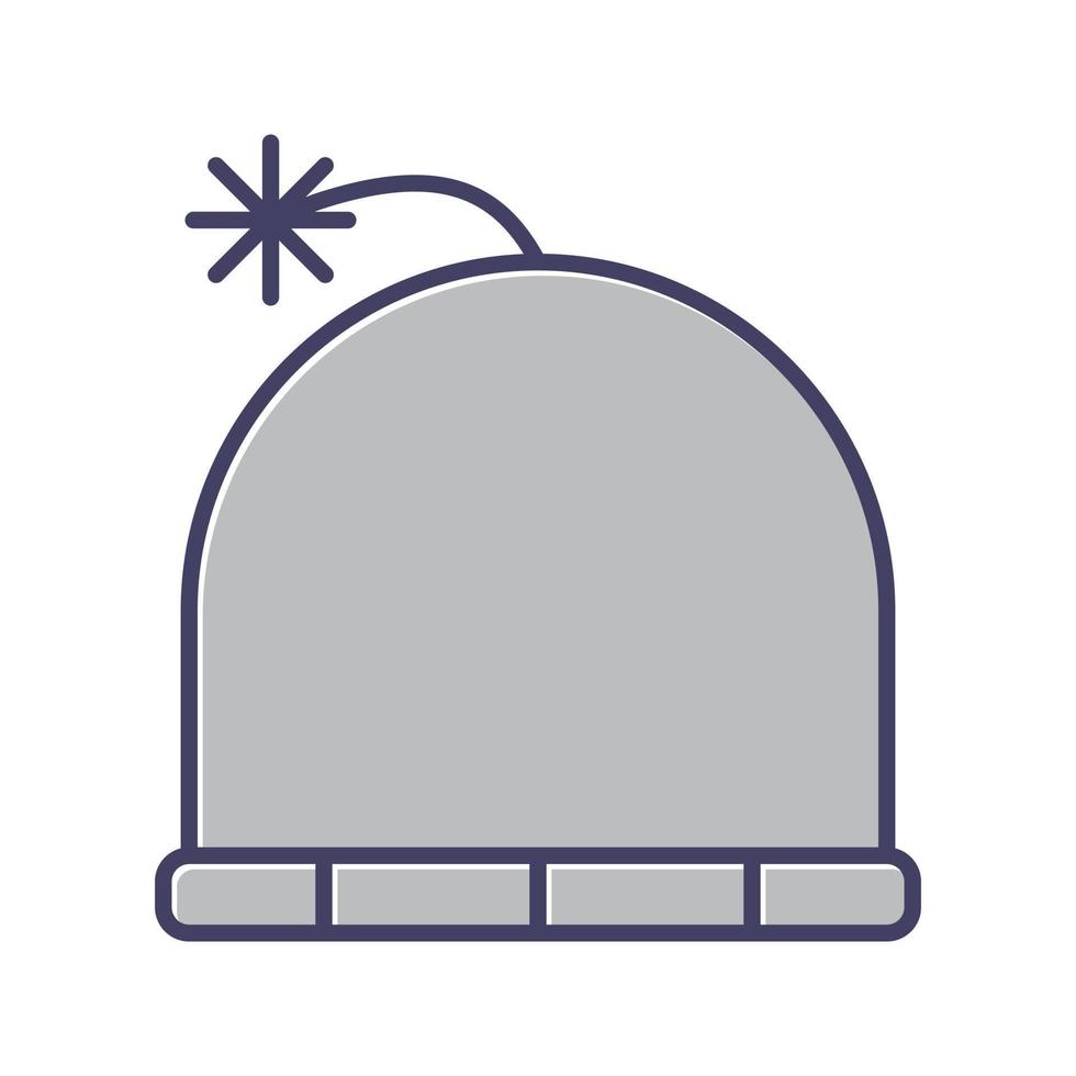 icono de vector de gorra de invierno