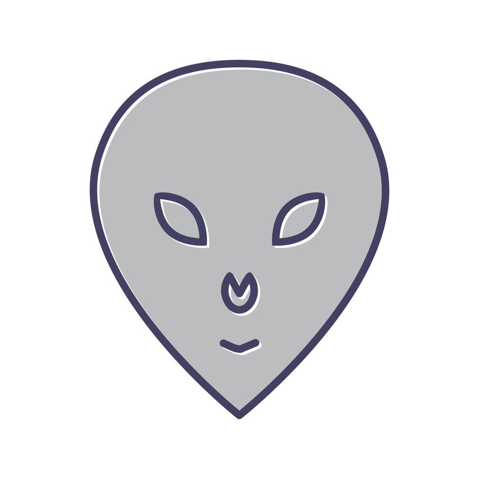 Alien Face Vector Icon