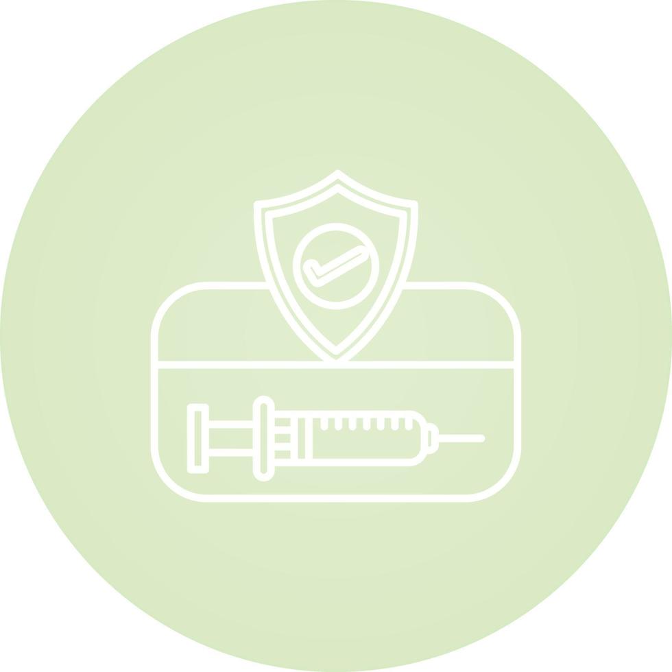 Vaccination Card Vector Icon