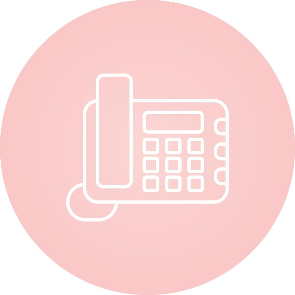 Land Line Phone Vector Icon