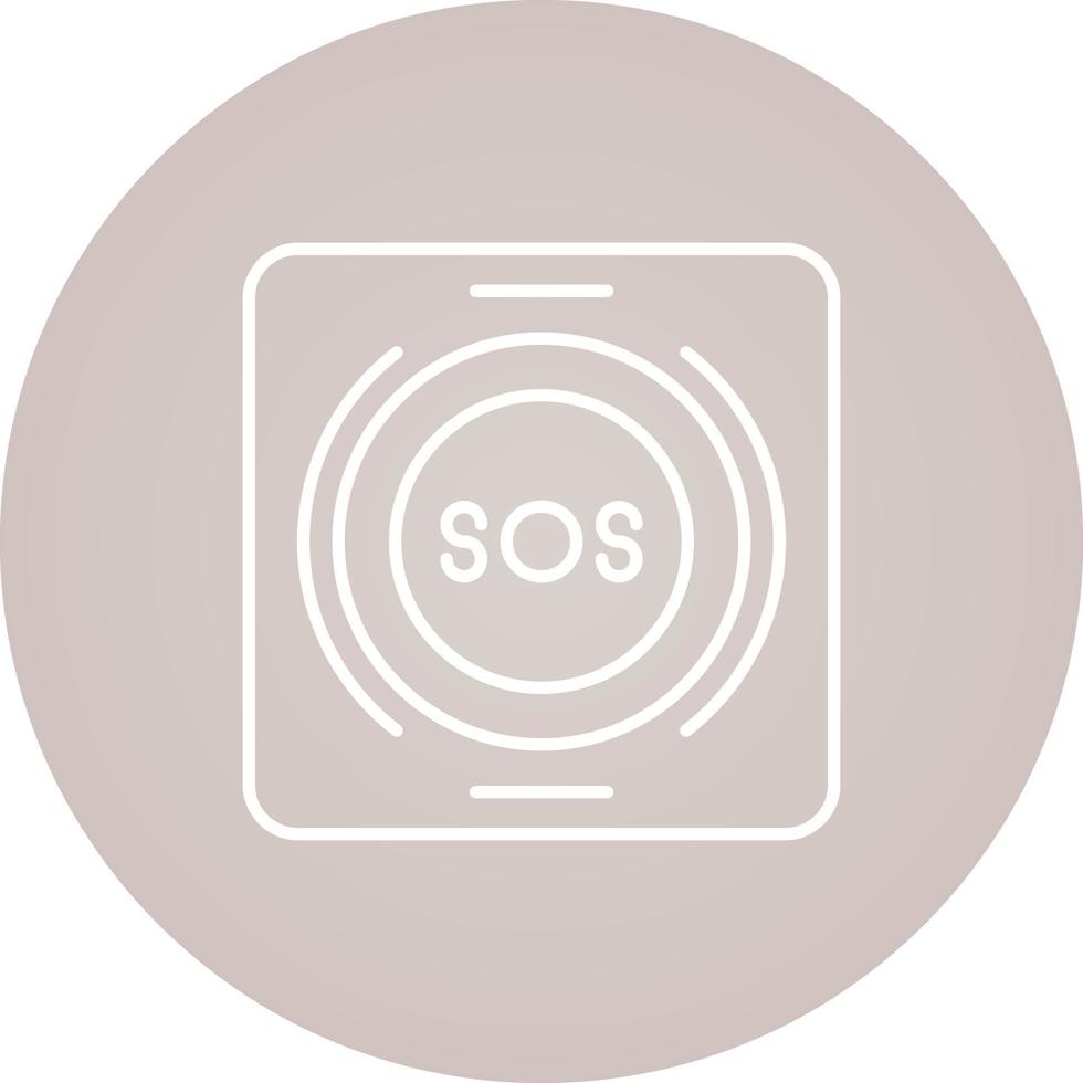 Emergency Button Vector Icon