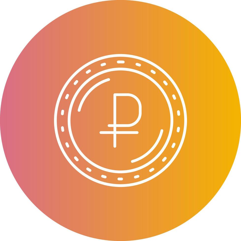 Ruble Currency Vector Icon