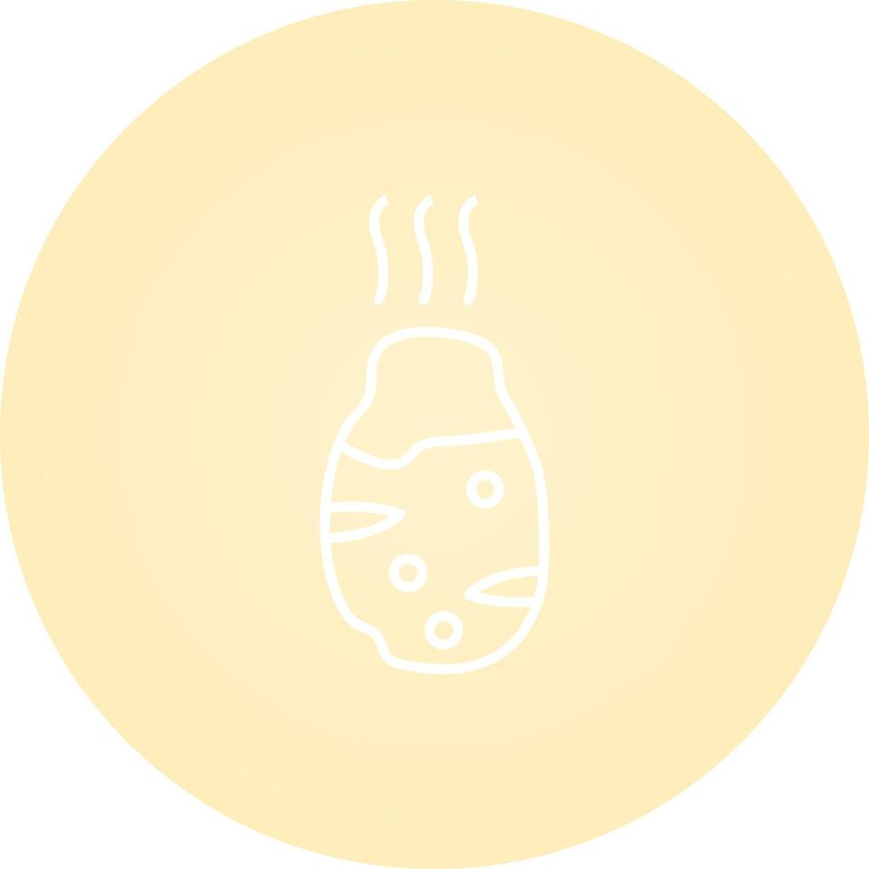 Roasted Potato Vector Icon