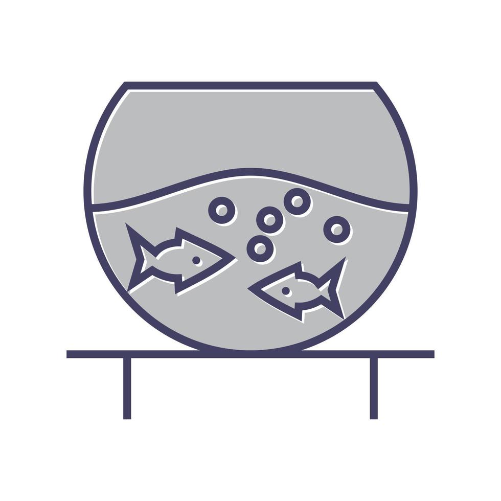 Fish Bowl Vector Icon