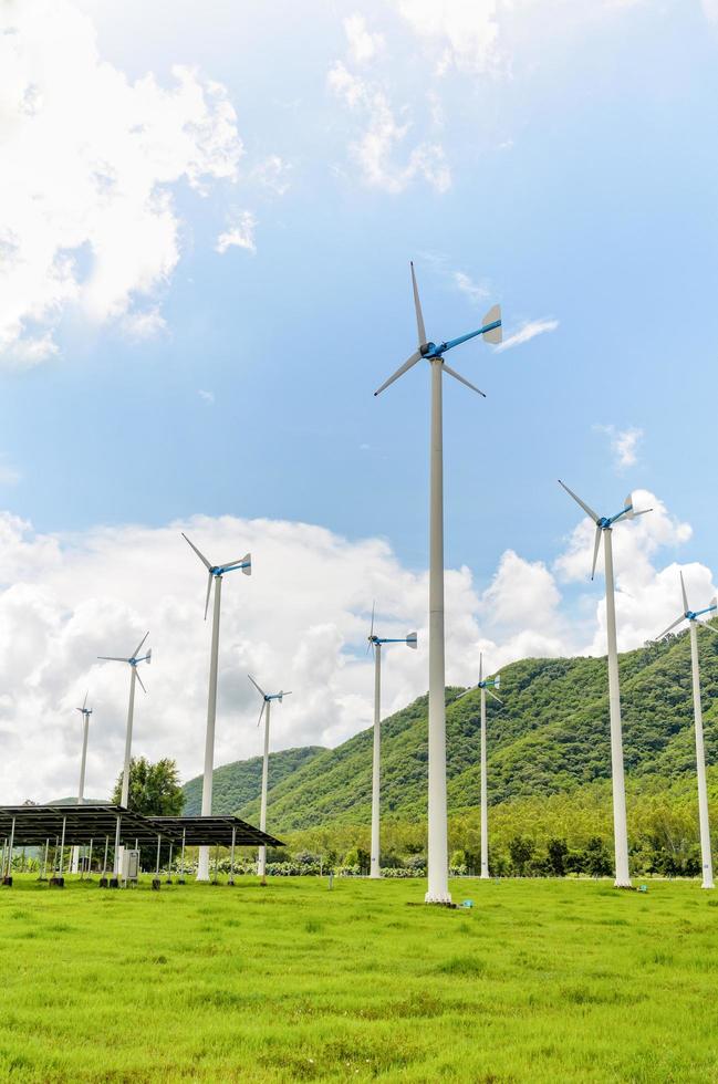 Group wind turbine generator photo