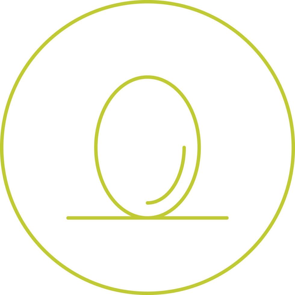 Unique Egg Vector Line Icon
