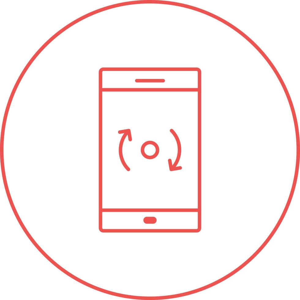 Unique Backup and Reset Vector Line Icon