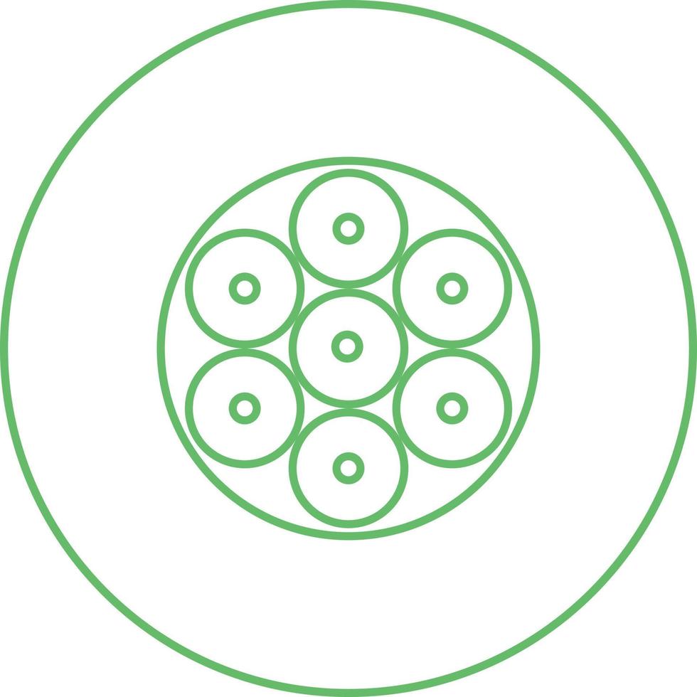 Unique Led Light Vector Line Icon