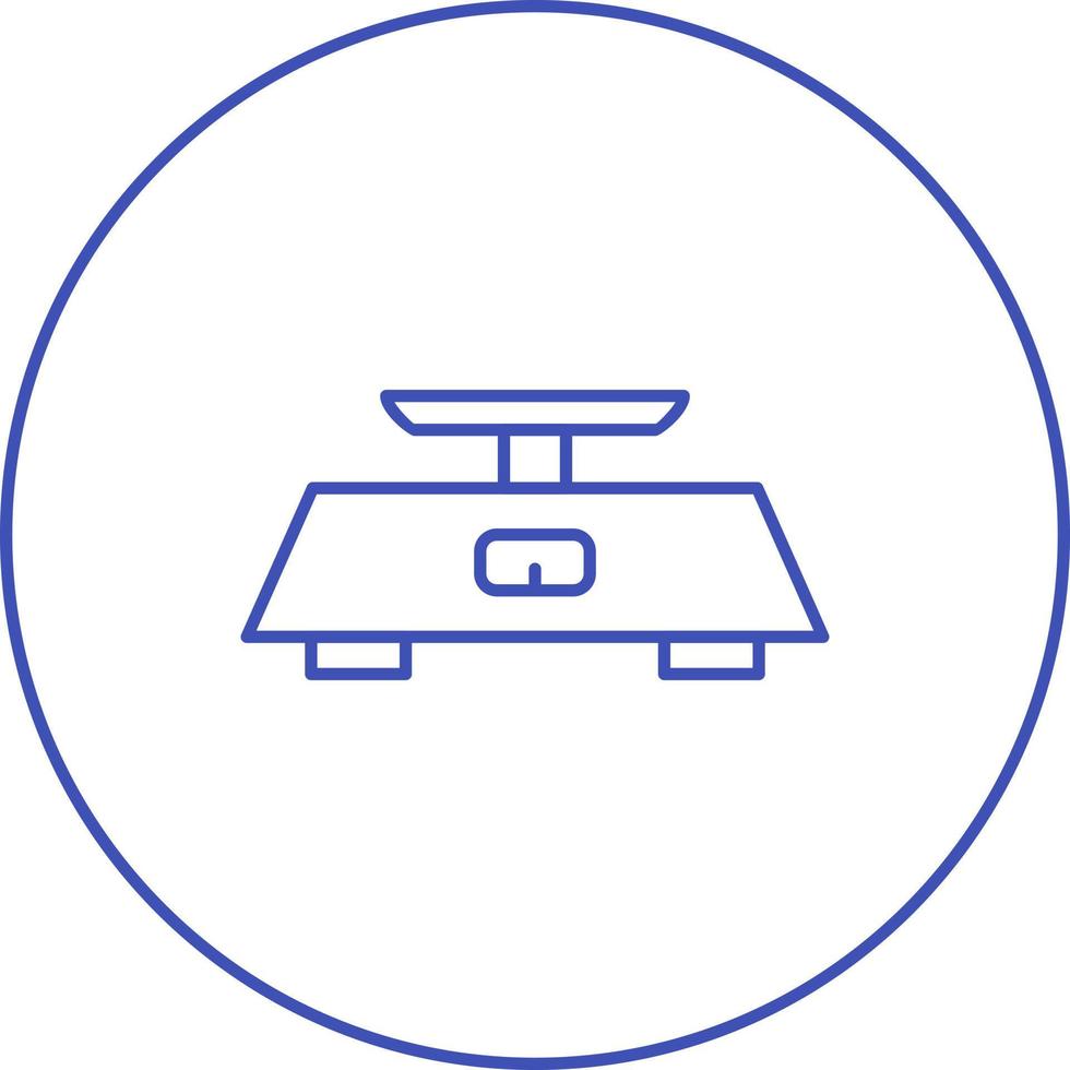 Unique Measuring Scale Vector Line Icon