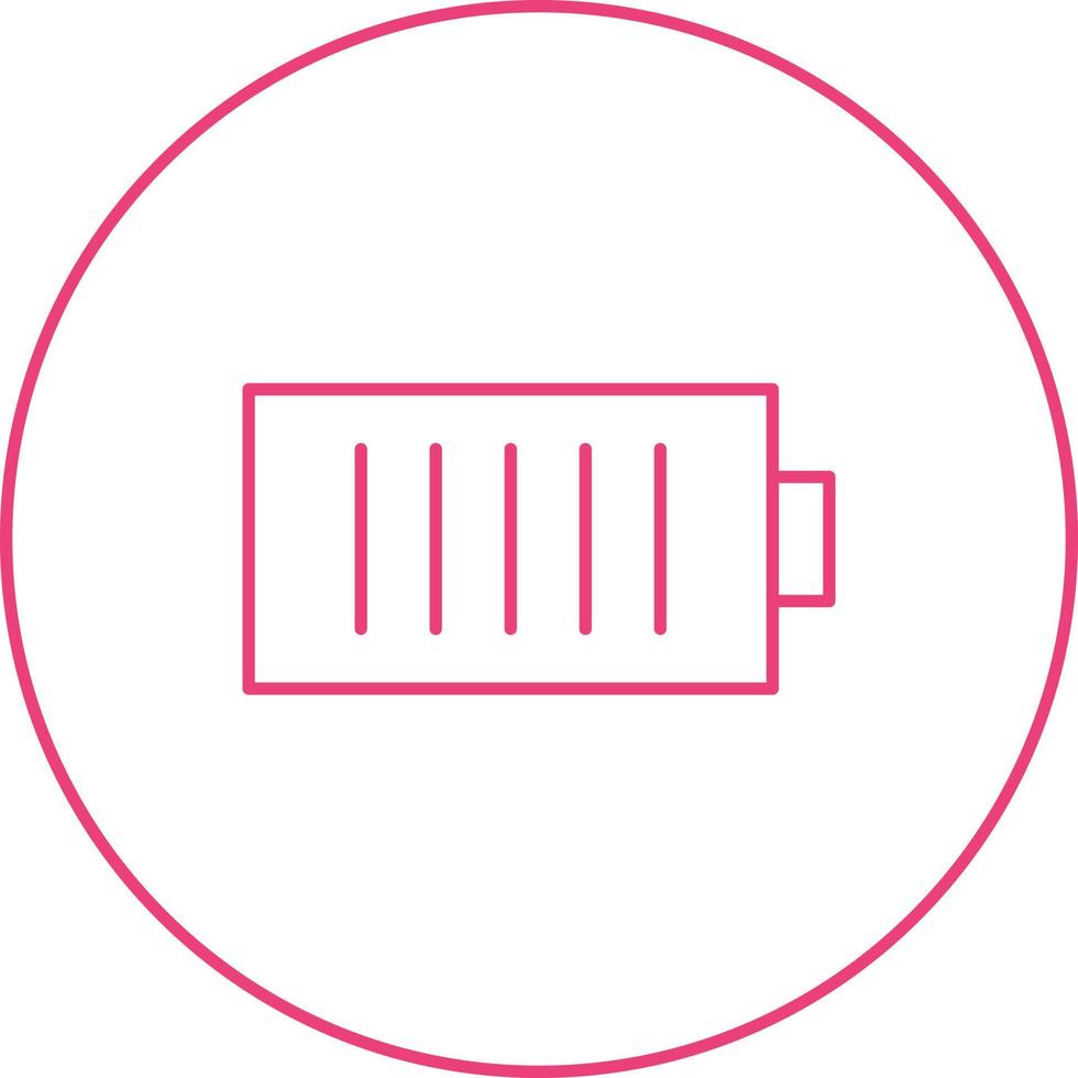 Unique Charging Cell Vector Line Icon