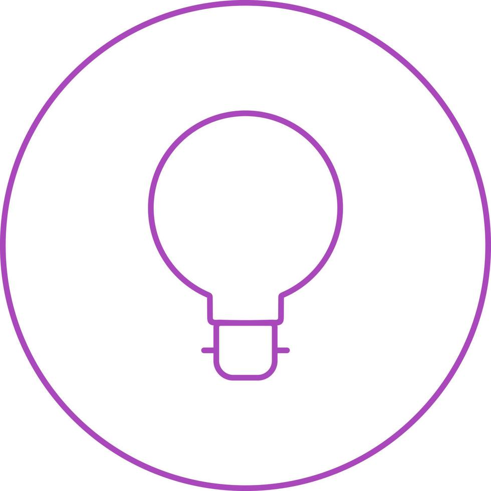 Unique Bulb II Vector Line Icon