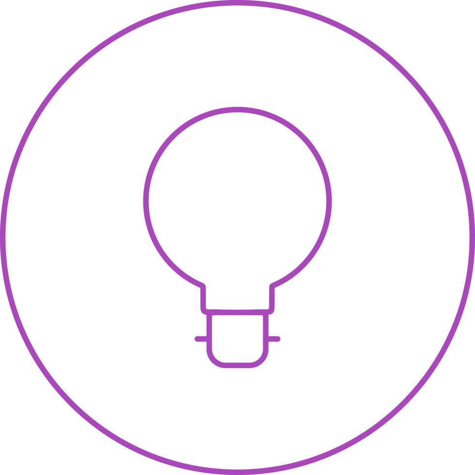 Unique Bulb II Vector Line Icon