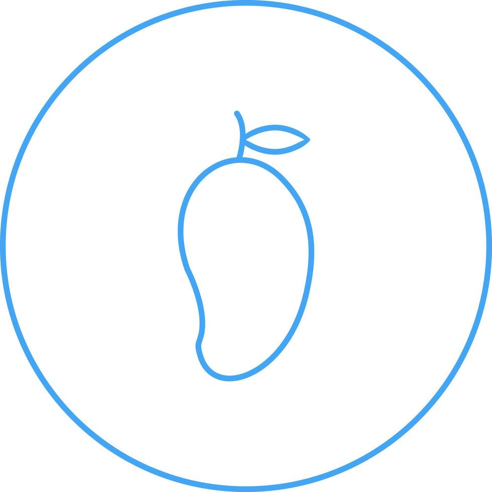 Unique Mango Vector Line Icon