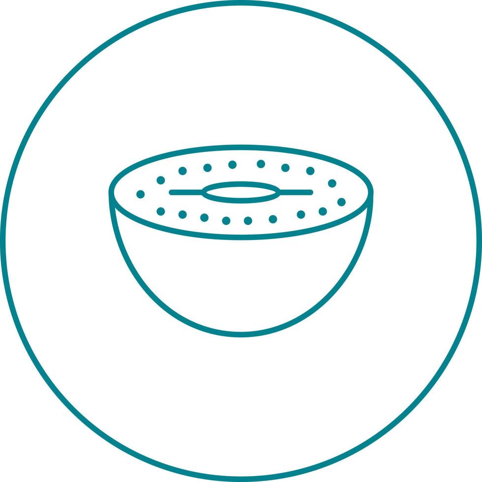 Unique Kiwi Vector Line Icon